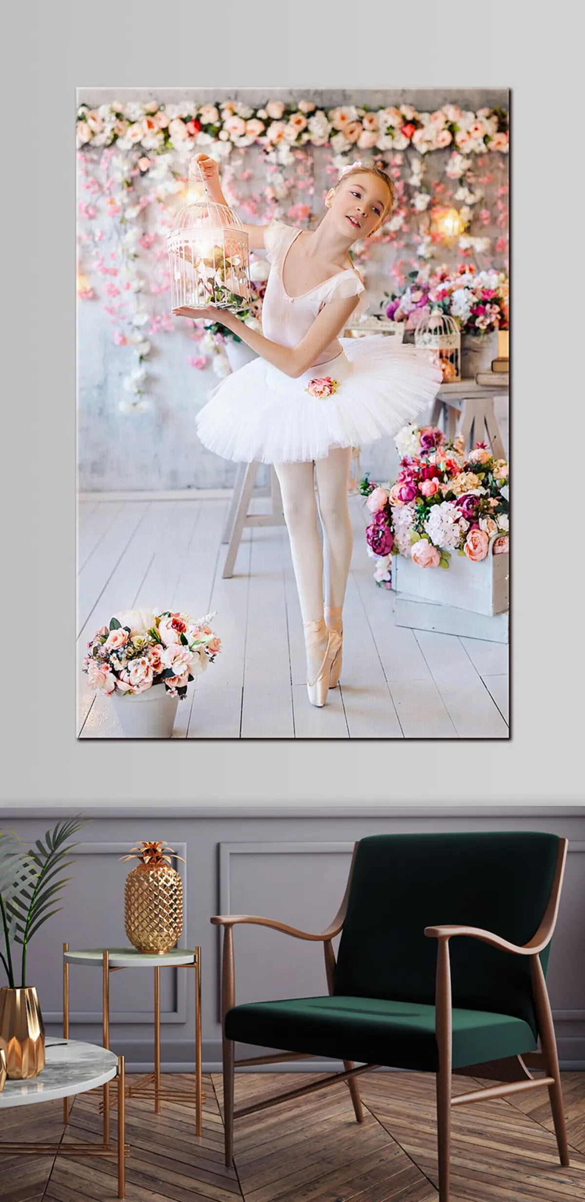 Wandbilder Blume, Pflanze und Bein s33157