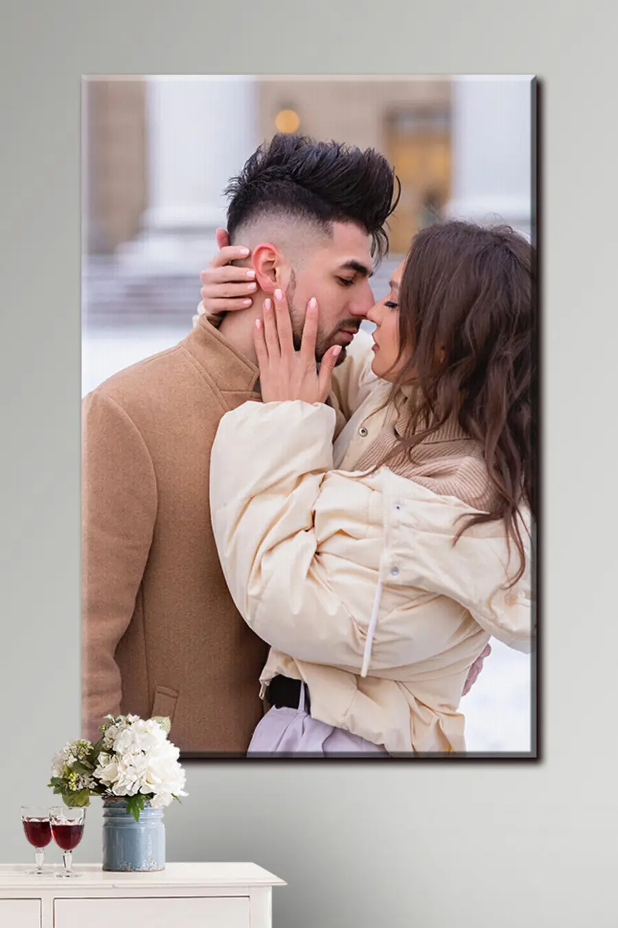 Wandbilder Wimpern, Lächeln und menschlicher Körper s33159