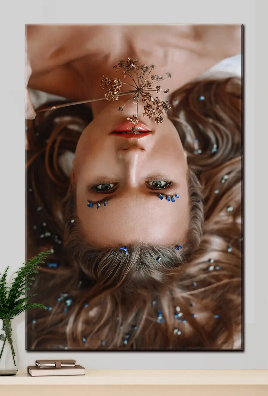 Wandbilder Augenbrauen, Wimpern und Kunst s33168