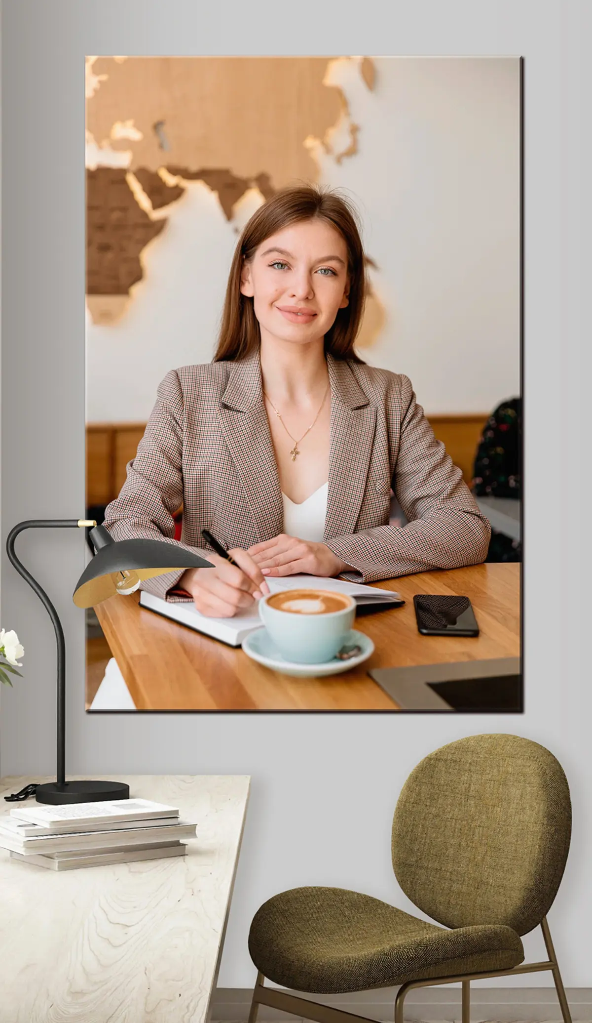 Wandbilder Lächeln, Geschirr und Ärmel s33181