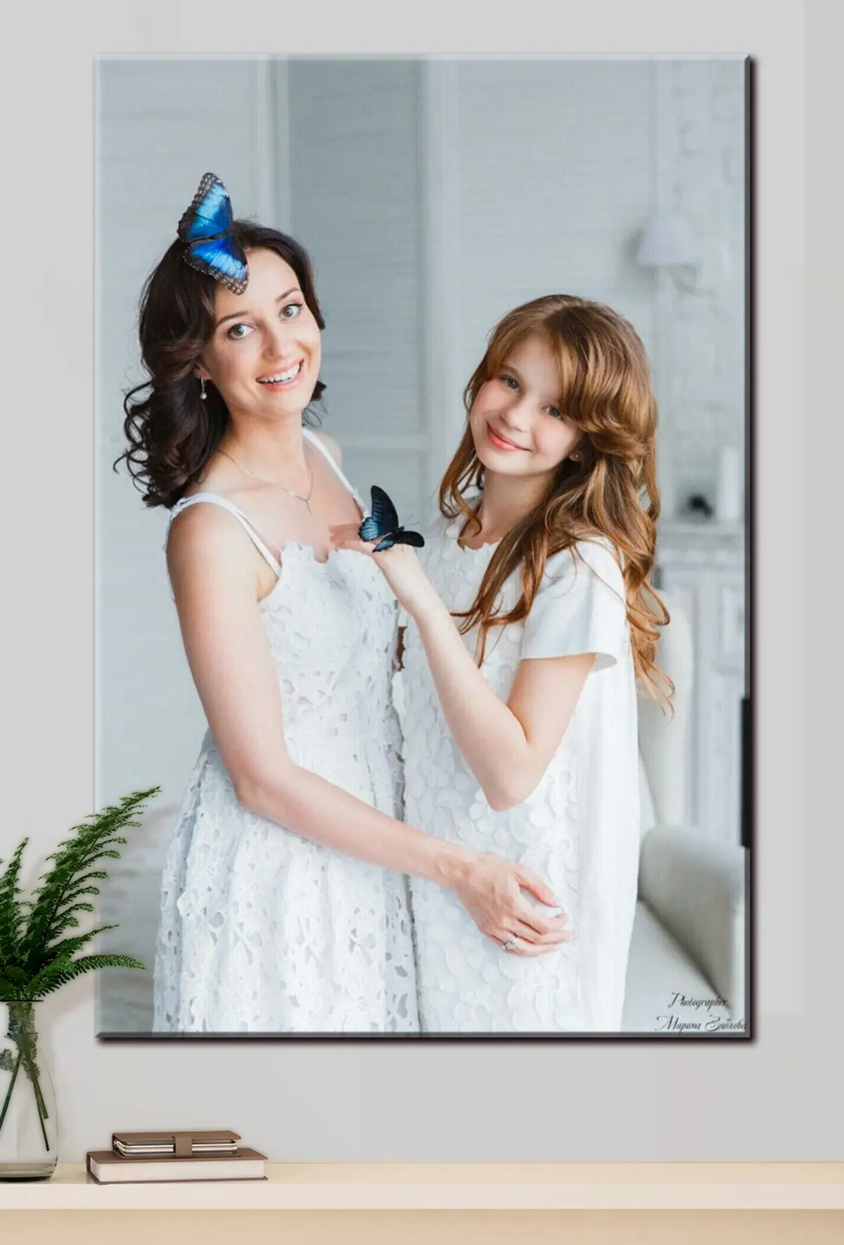 Wandbilder Haare, Lächeln und Schulter s33189