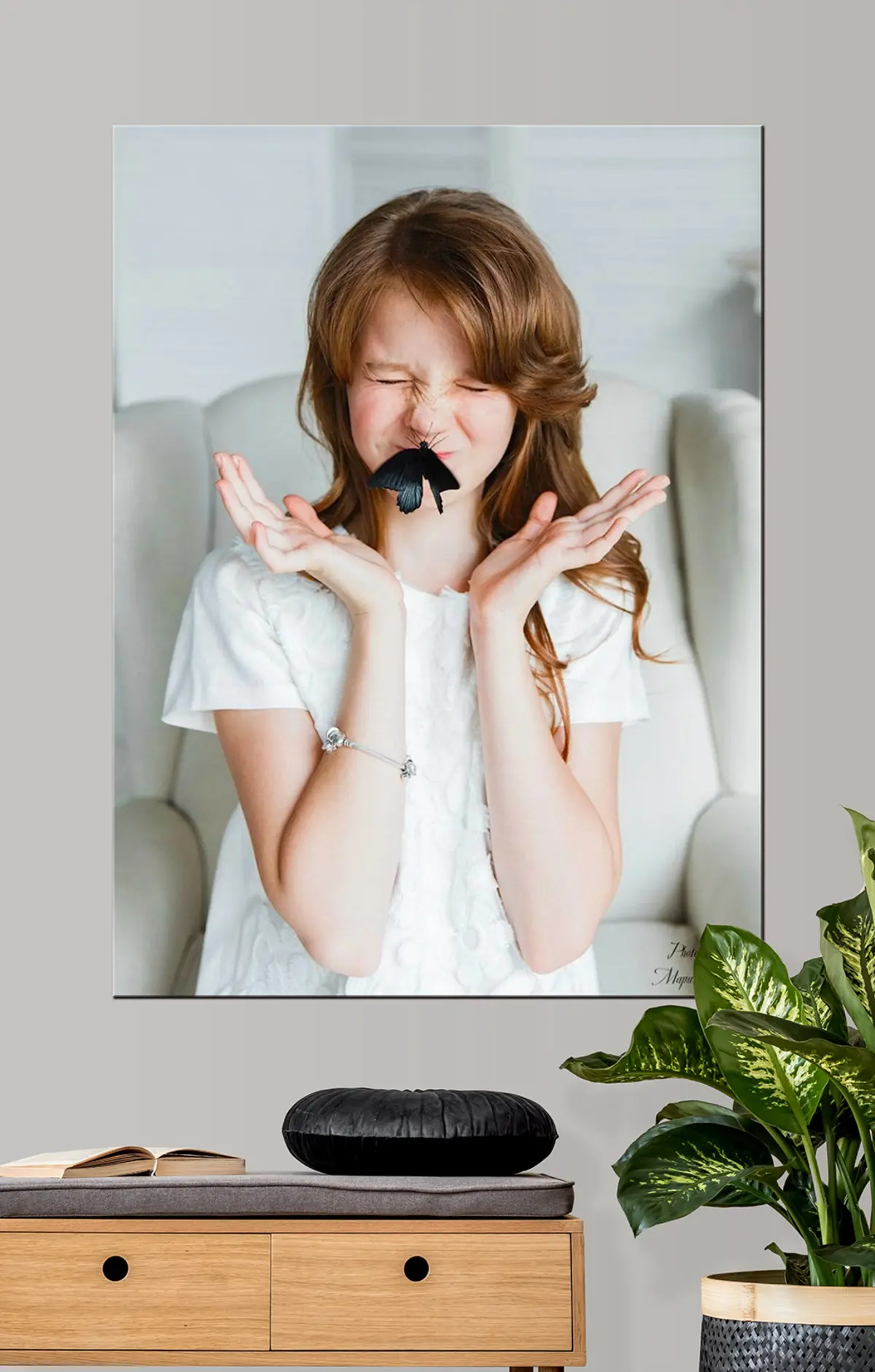 Wandbilder Nase, Haare und Wimpern s33190