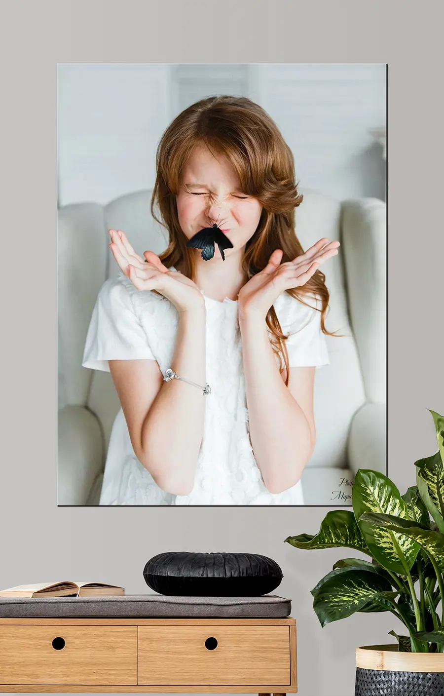 Wandbilder Nase, Haare und Wimpern s33190