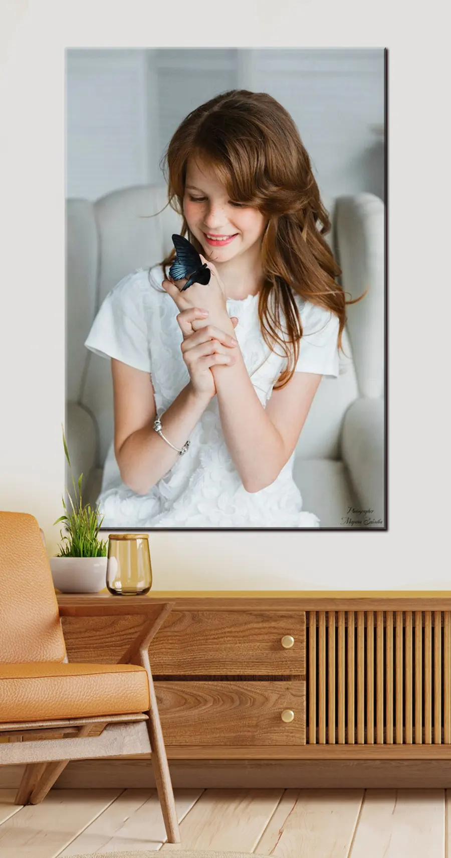 Wandbilder Gesicht, Haare und Lächeln s33191