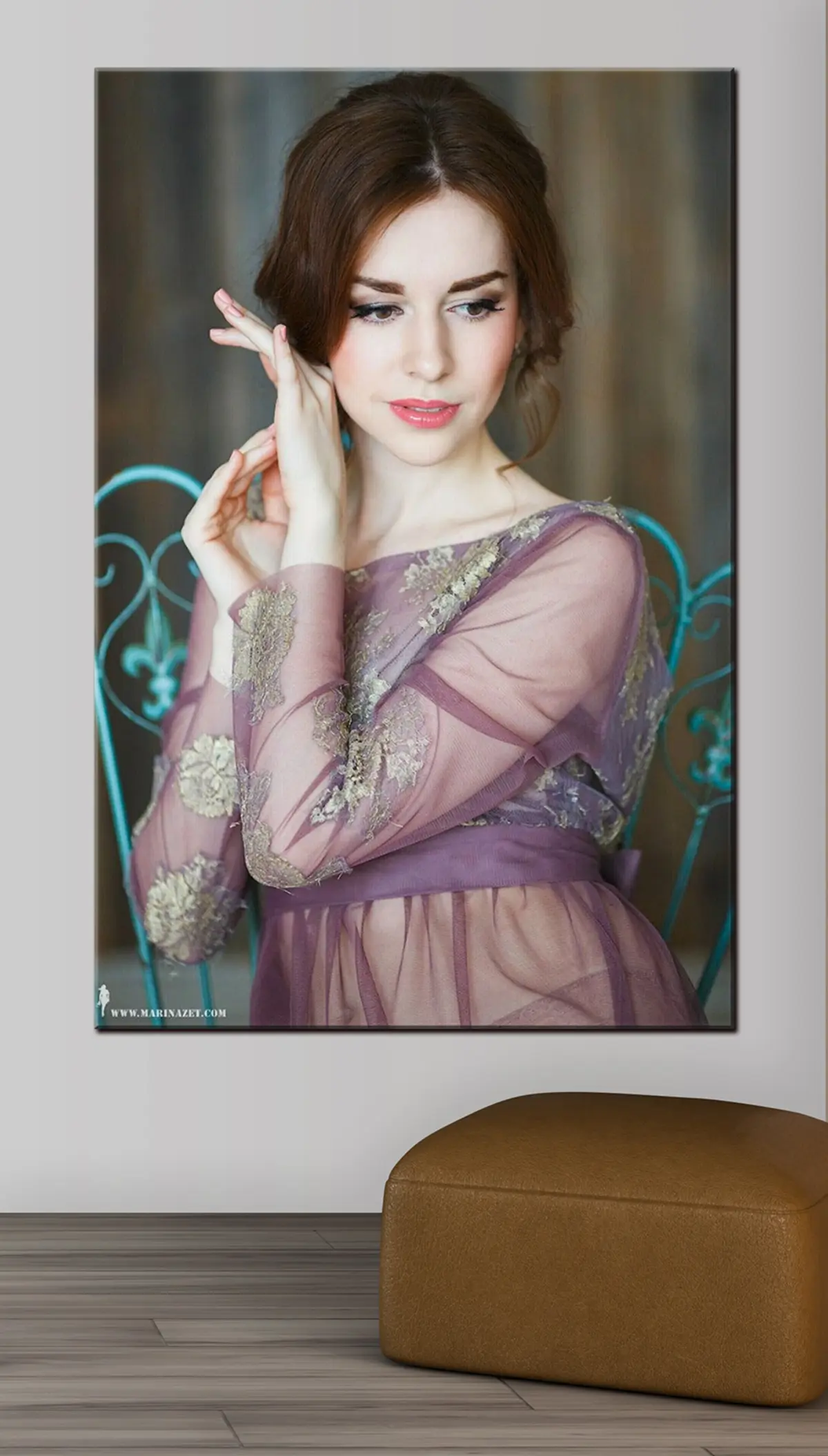 Wandbilder Wimpern, Hals und Ärmel s33194