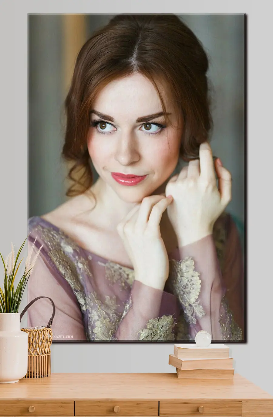 Wandbilder Gesicht, Haare und Lippen s33196