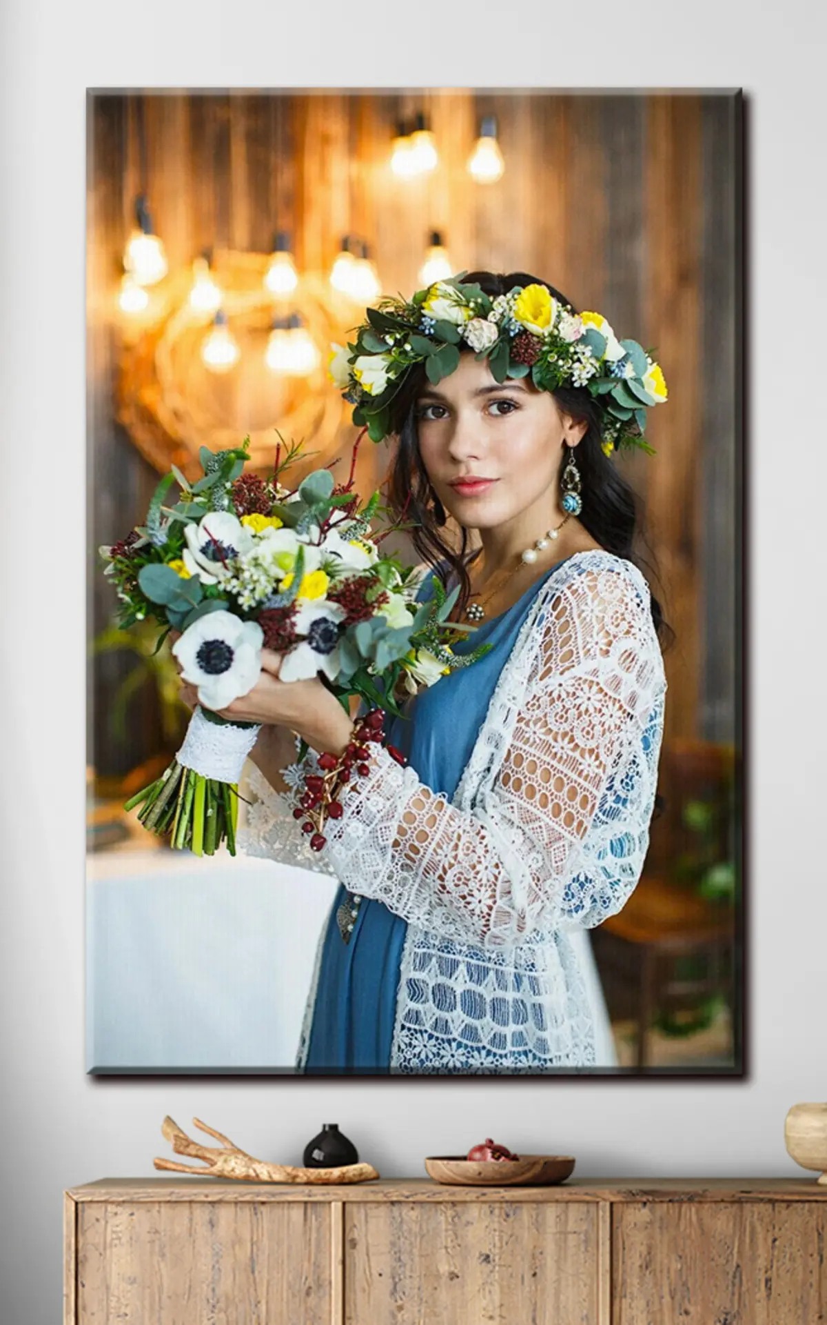 Wandbilder Blume, Pflanze und Hülse s33197