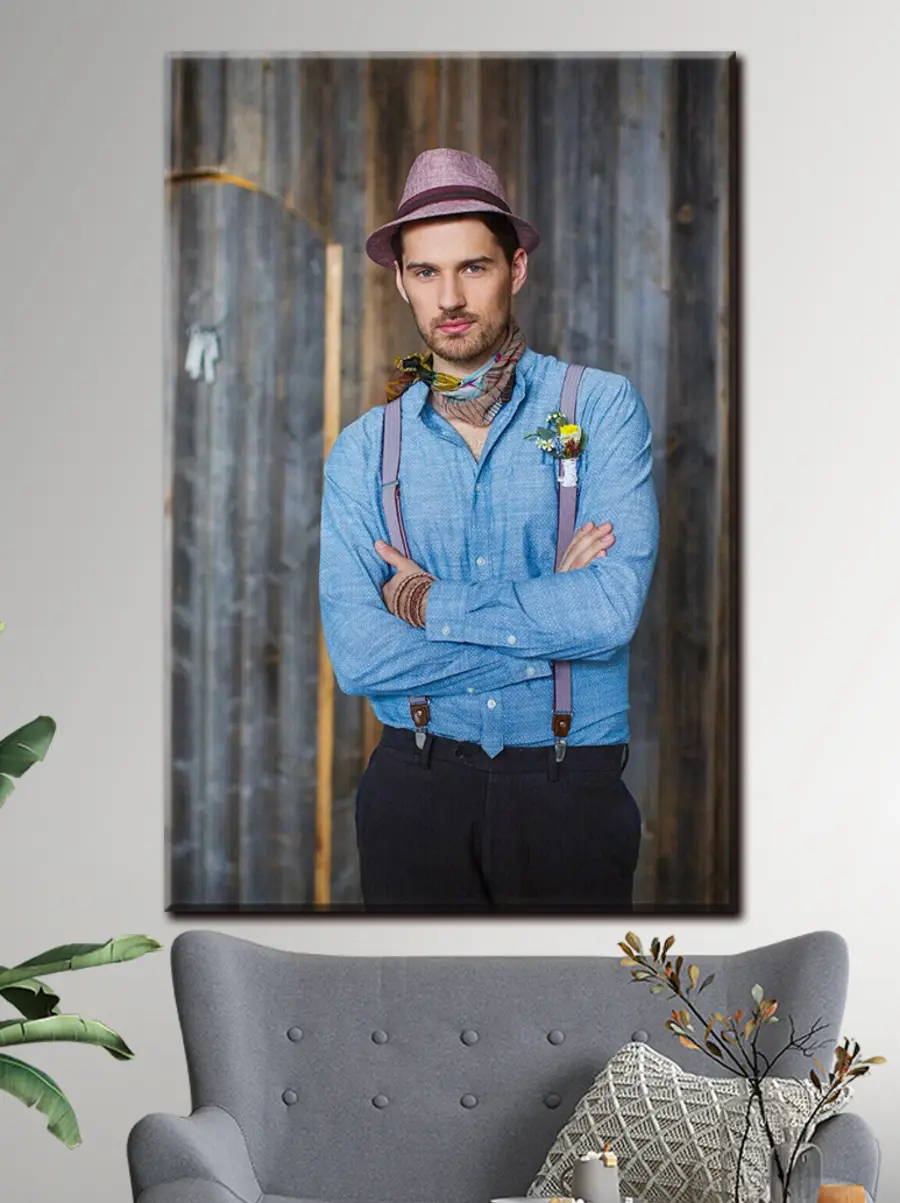 Wandbilder Hemd, Hut und Fedora s33201