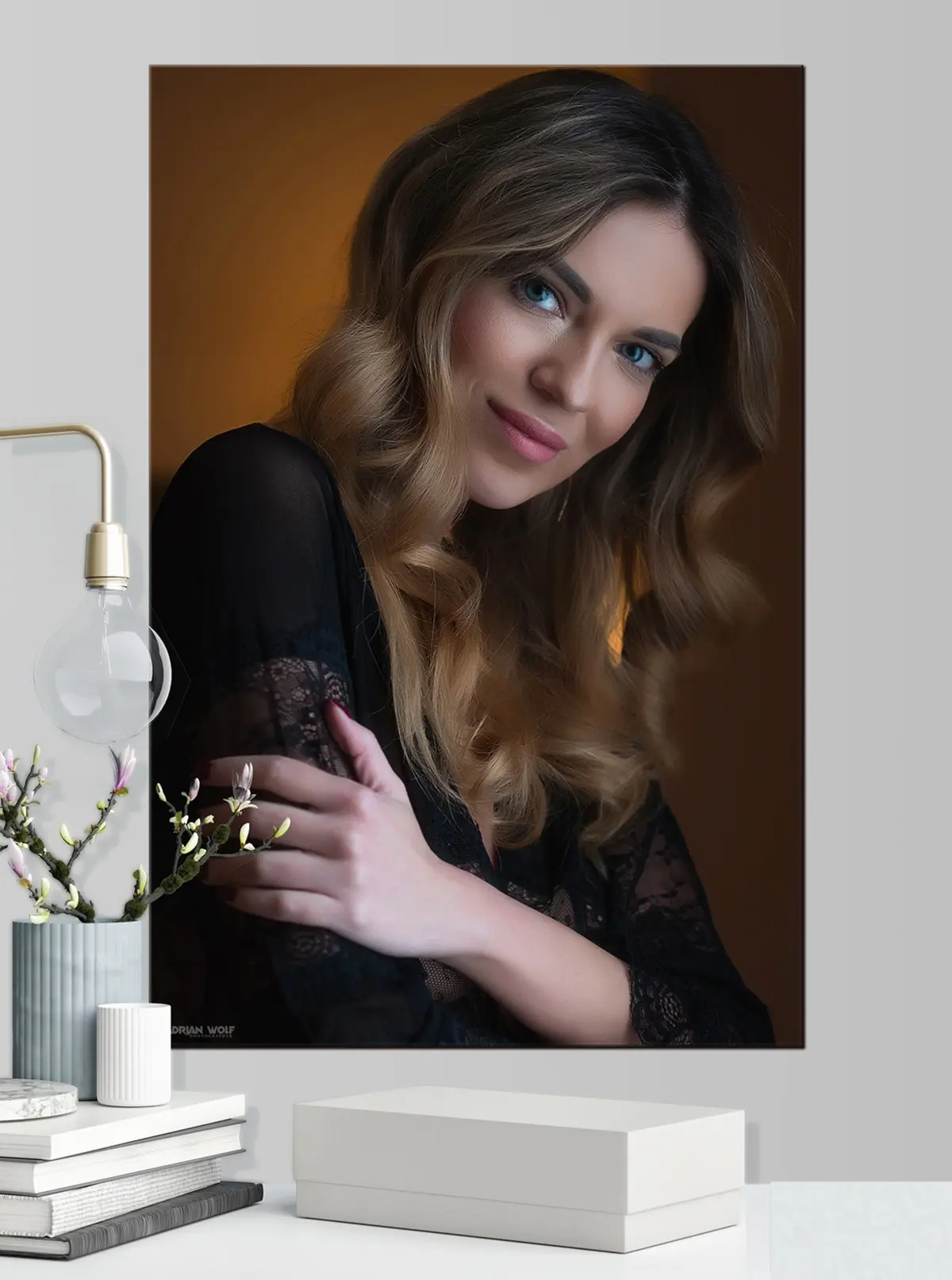 Wandbilder Lippen, Augenbrauen und Wimpern s33205