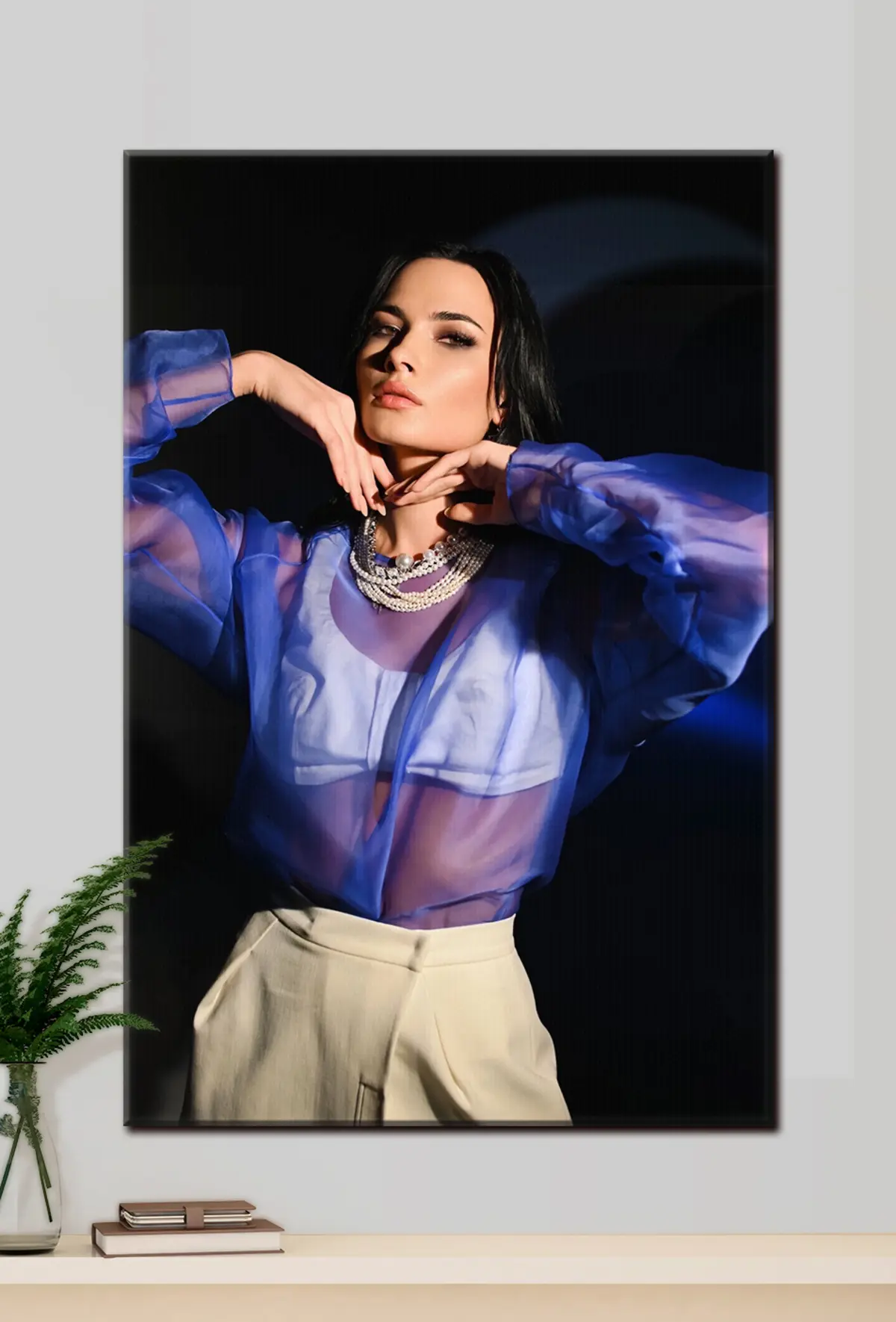 Wandbilder Schulter, Nacken und violett s33209