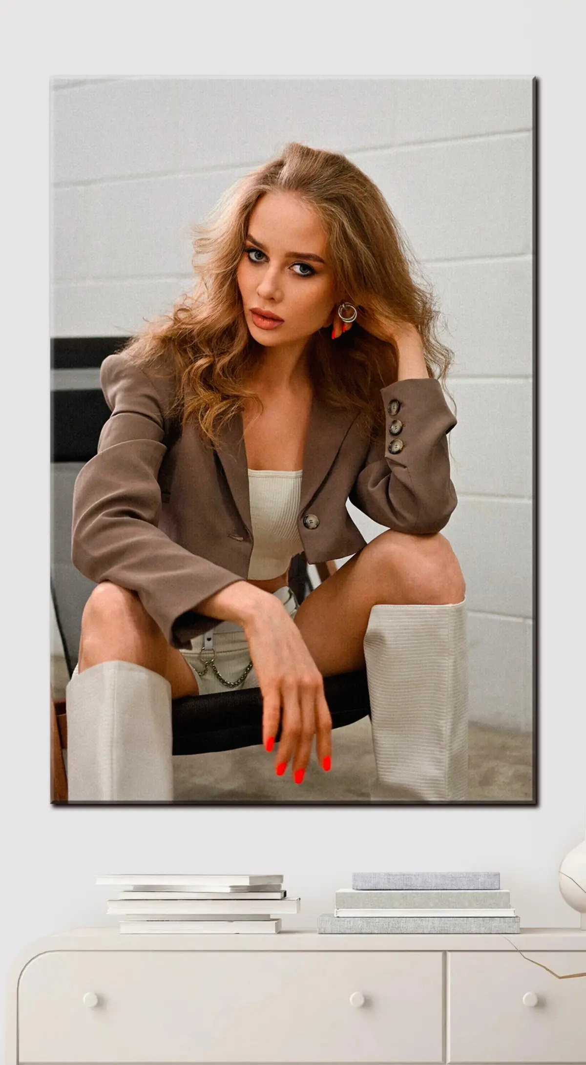 Wandbilder Oberbekleidung, Wimpern und Mantel s33212