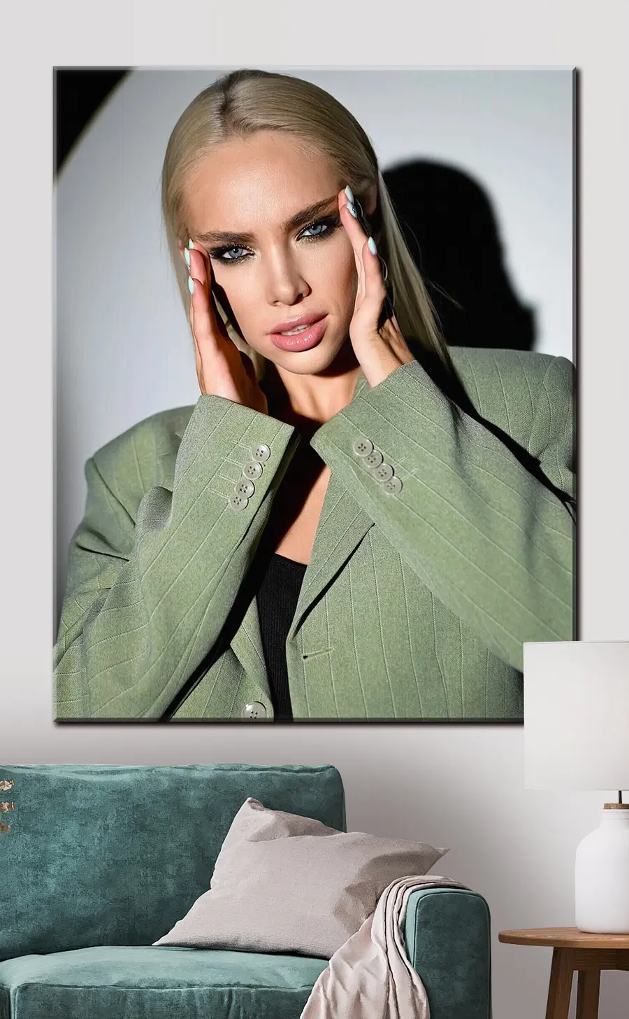 Wandbilder Kinn, Augenbrauen und Wimpern s33219