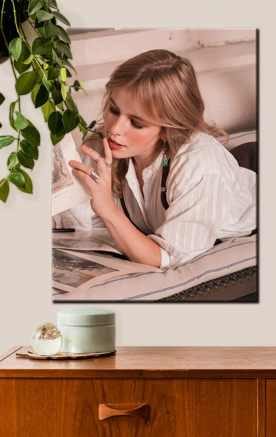 Wandbilder Augenbrauen, Wimpern und Ärmel s33227