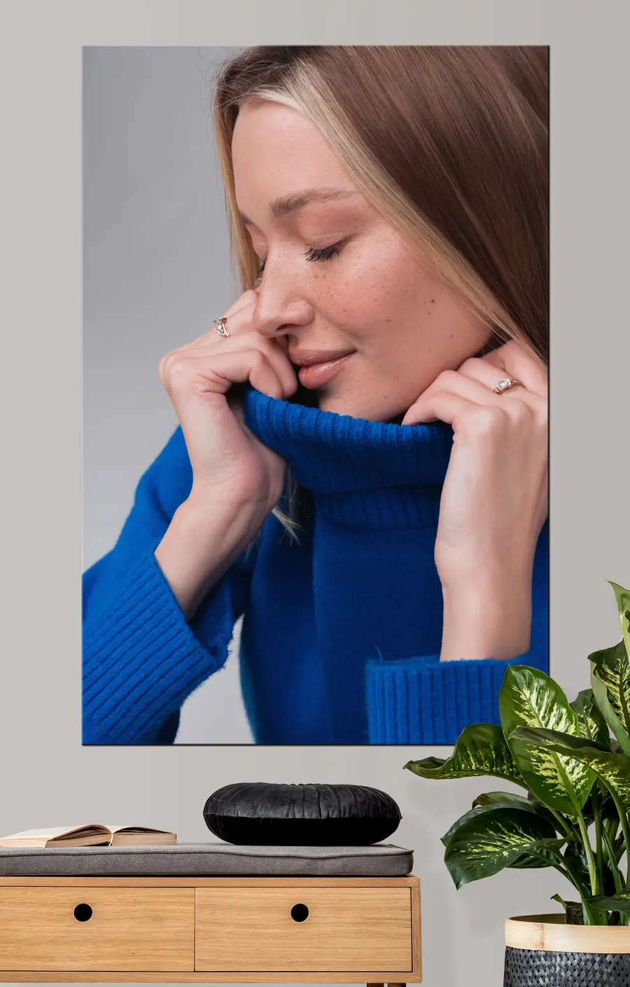 Wandbilder Nase, Wimpern und Kiefer s33230