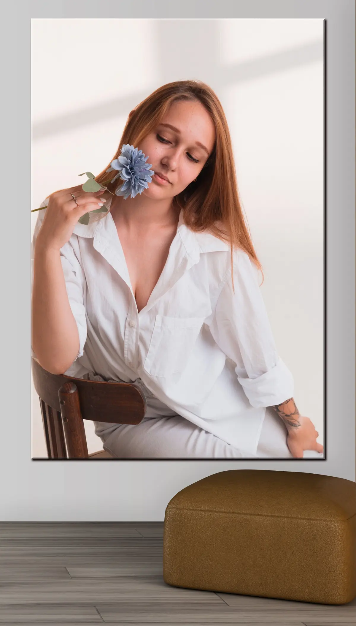 Wandbilder Augenbrauen, Wimpern und Hals s33234