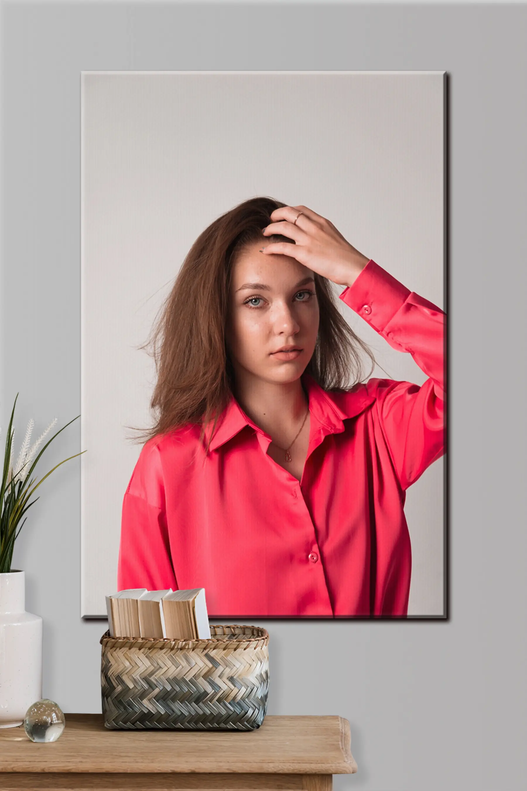 Wandbilder Wimper, Ärmel und Geste s33235