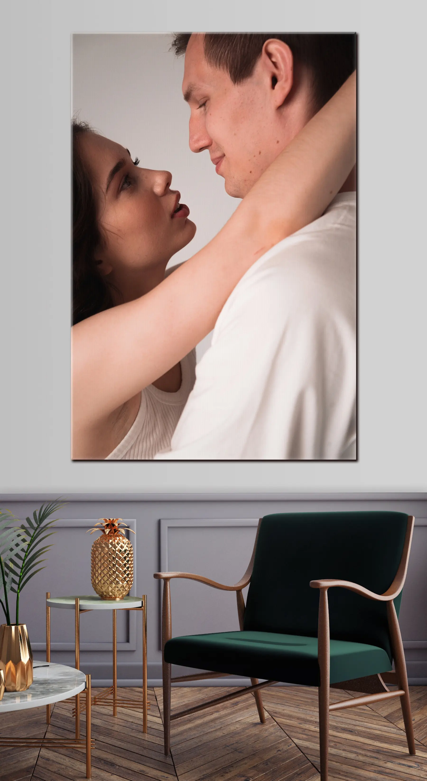 Wandbilder Nase, Haare und Wimpern s33238