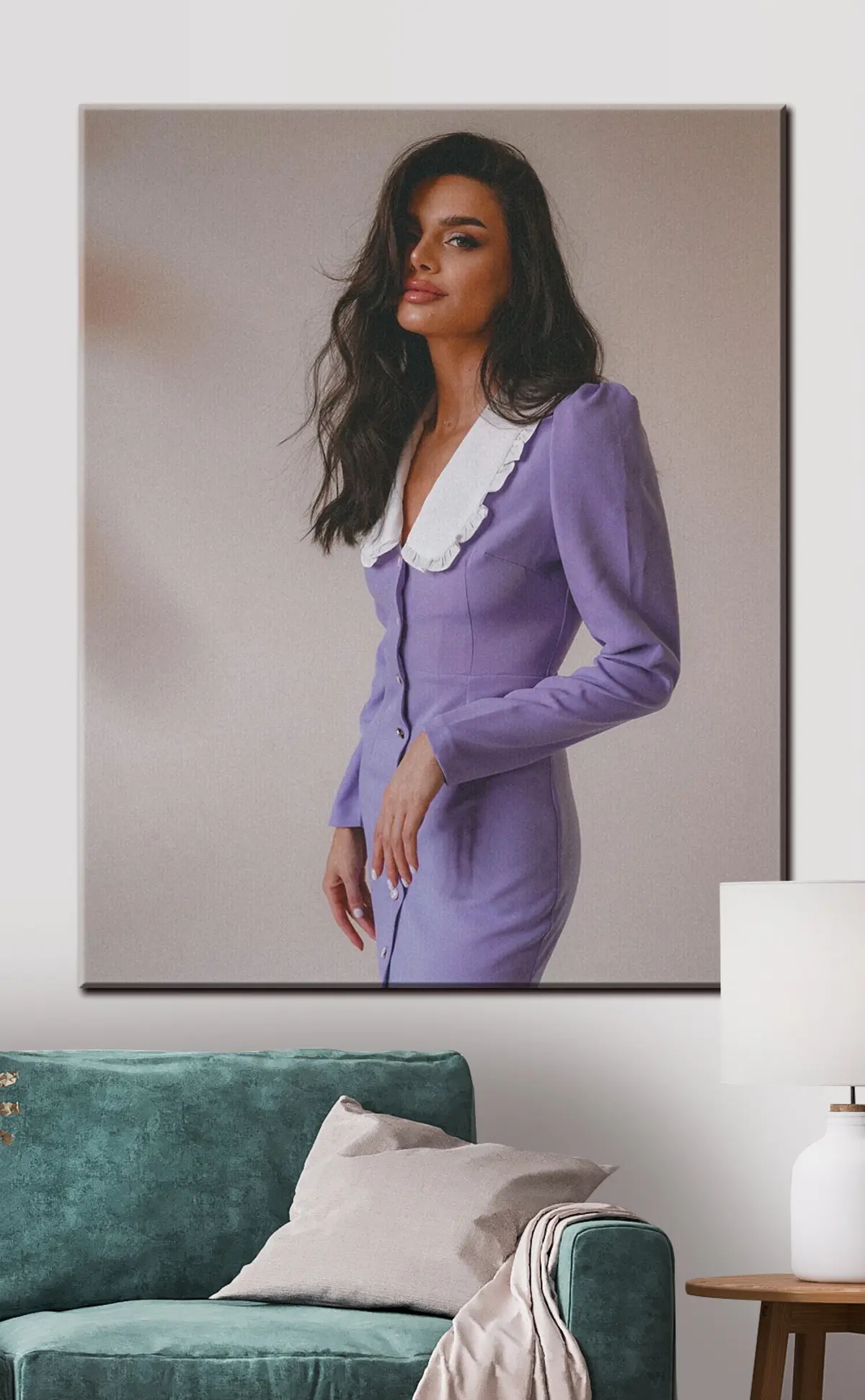 Wandbilder Oberbekleidung, Mantel und Hals s33239