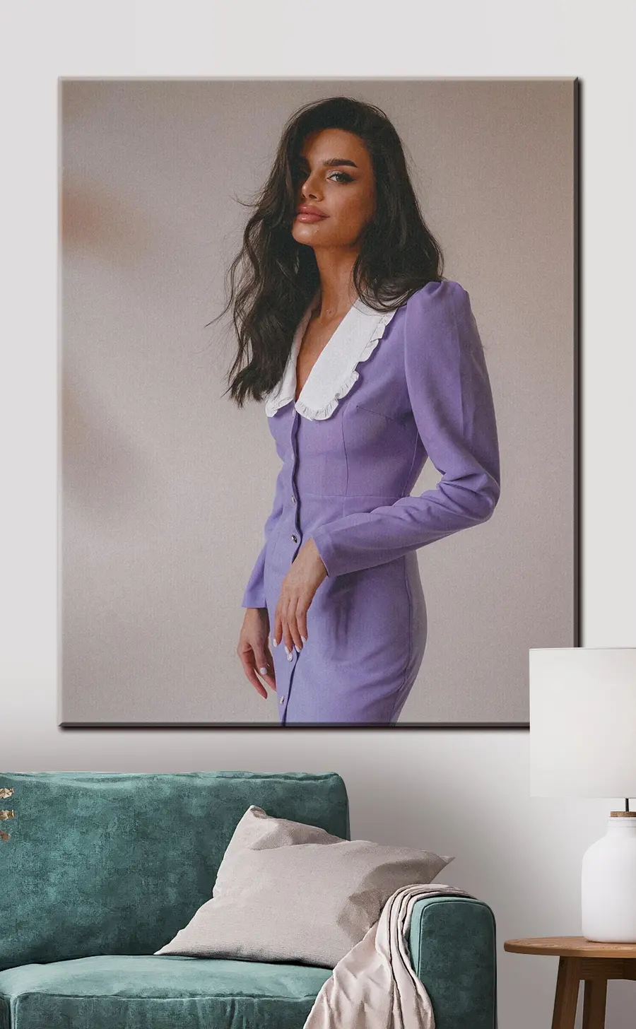 Wandbilder Oberbekleidung, Mantel und Hals s33239