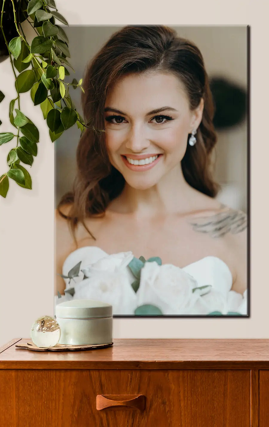 Wandbilder Gesicht, Lächeln und Wimpern s33247