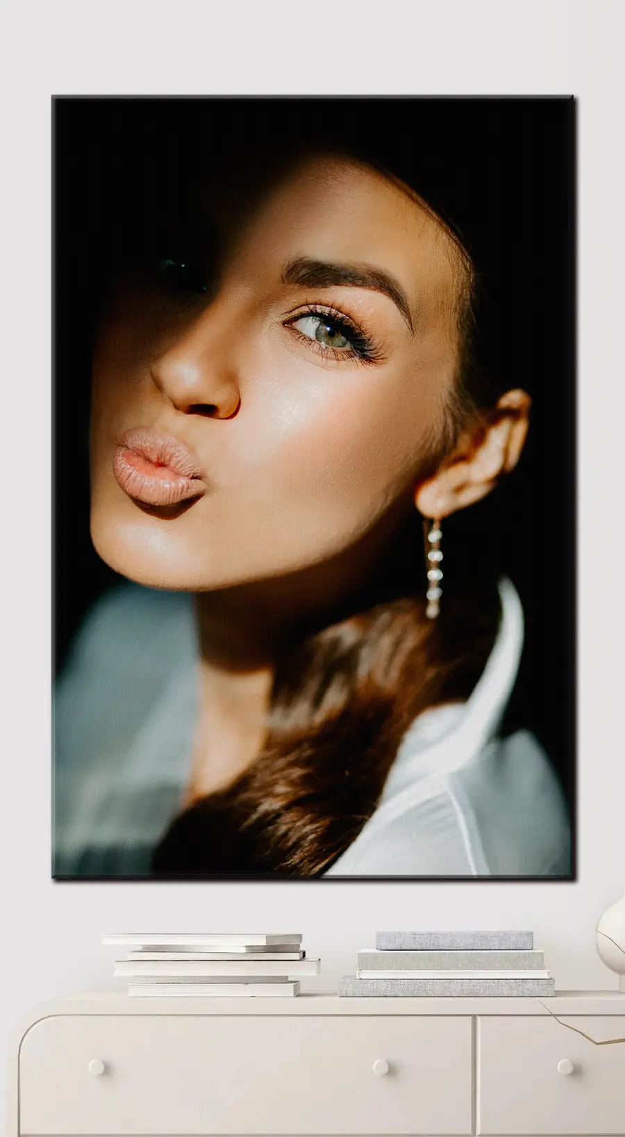 Wandbilder Nase, Wange und Lippe s33252