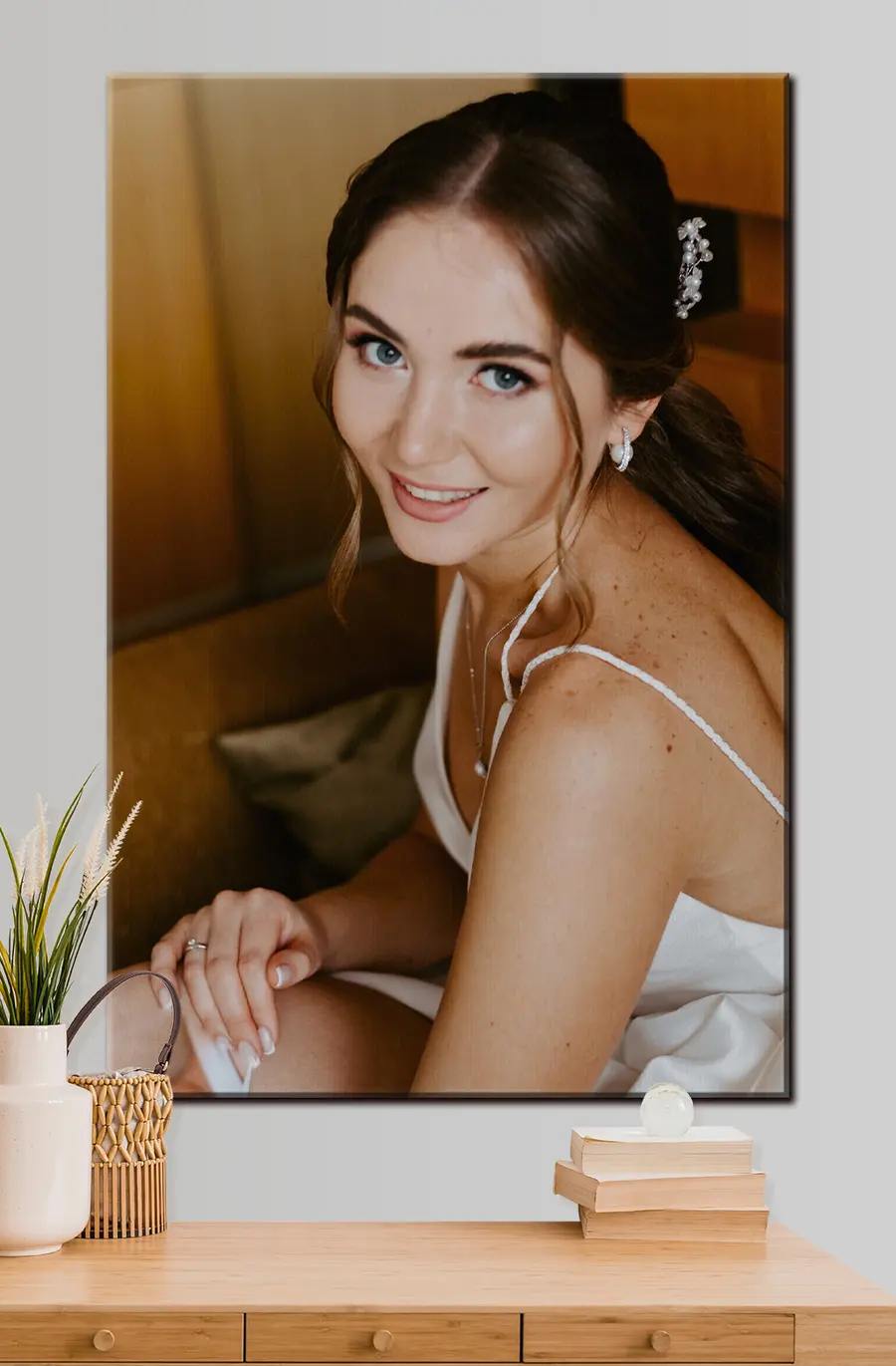 Wandbilder Haare, Lächeln und Wimpern s33256