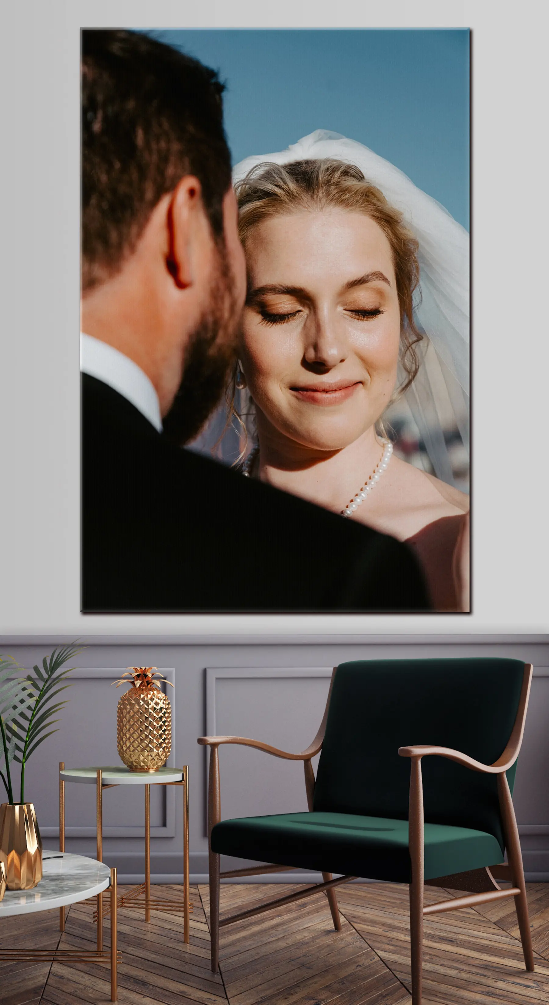 Wandbilder Augenbrauen, Lächeln und Wimpern s33258