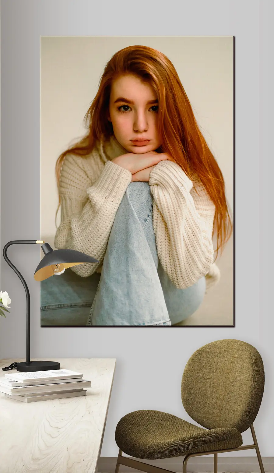 Wandbilder Augenbrauen, Wimpern und Ärmel s33262