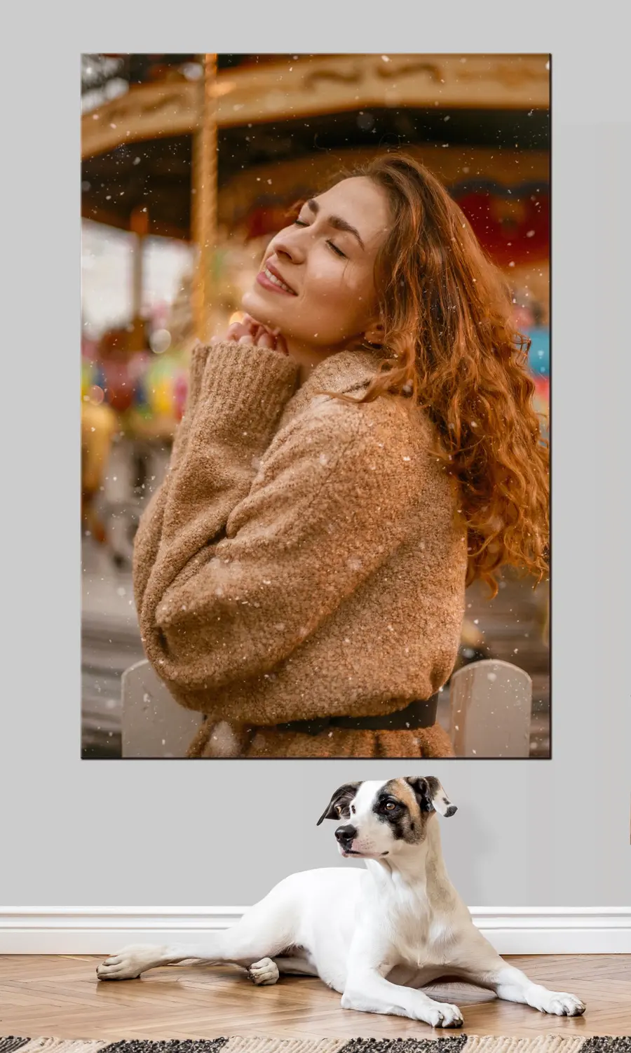 Wandbilder Haare, Kopf und Lächeln s33264