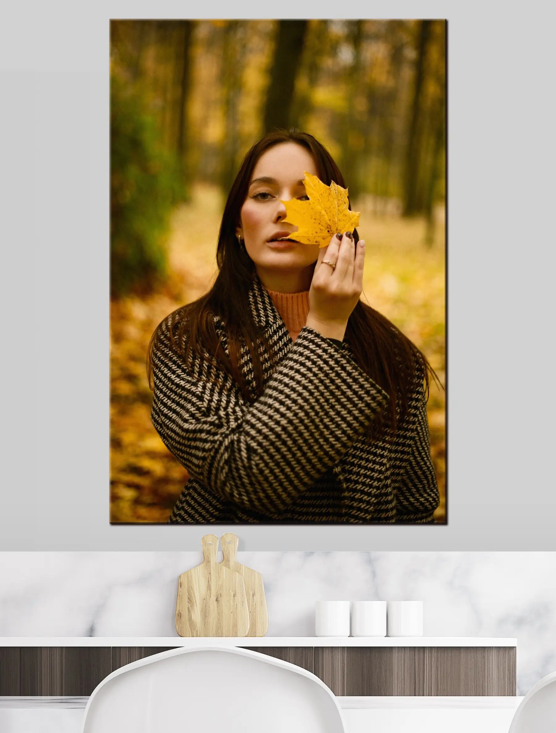 Wandbilder Gesicht, Wimpern und Hals s33266