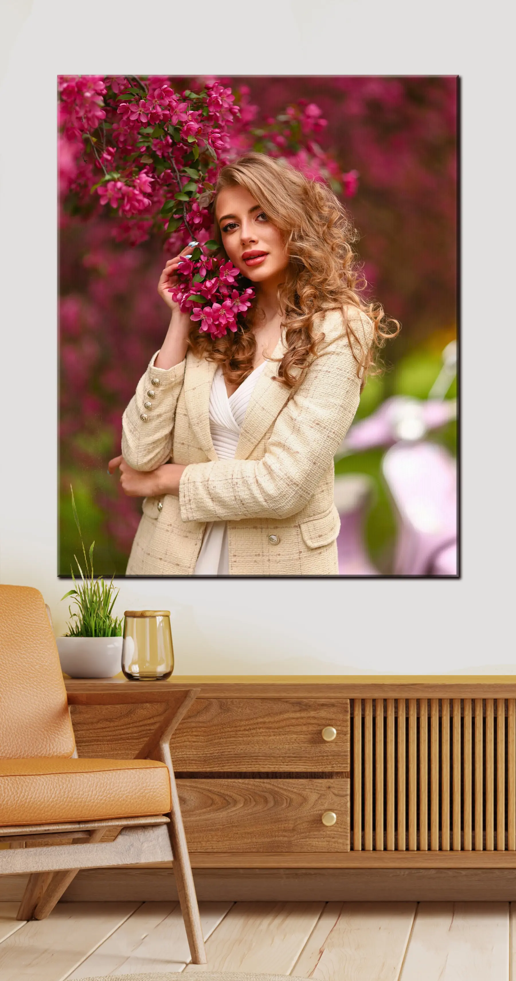 Wandbilder Lächeln, pflanzen und einfädeln s33271