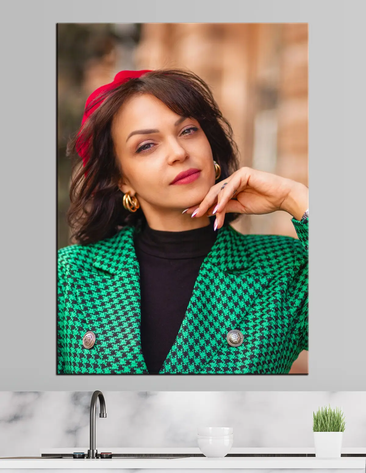 Wandbilder Wimper, Ärmel und Geste s33274