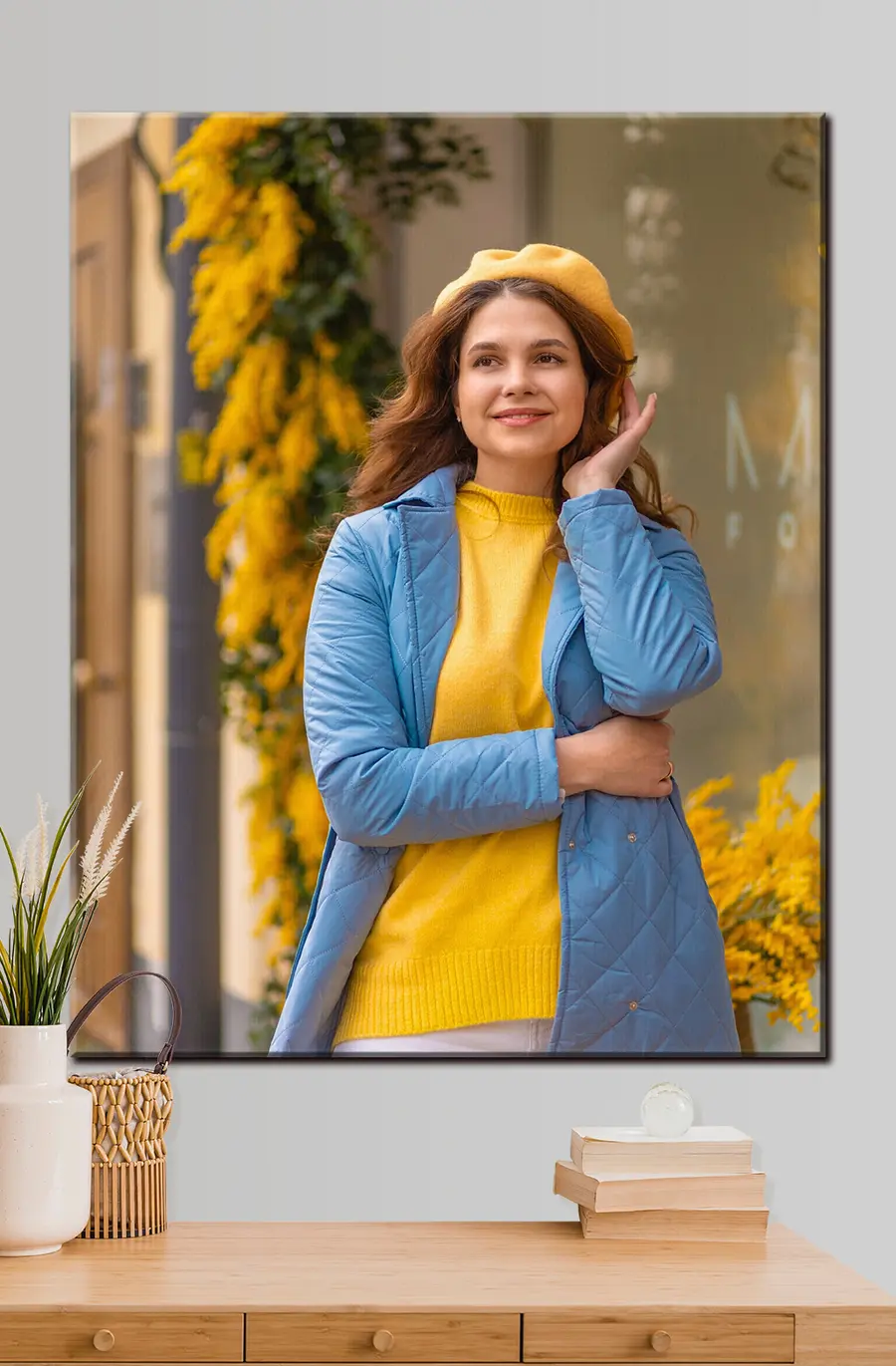 Wandbilder Lächeln, Oberbekleidung und Mantel s33277