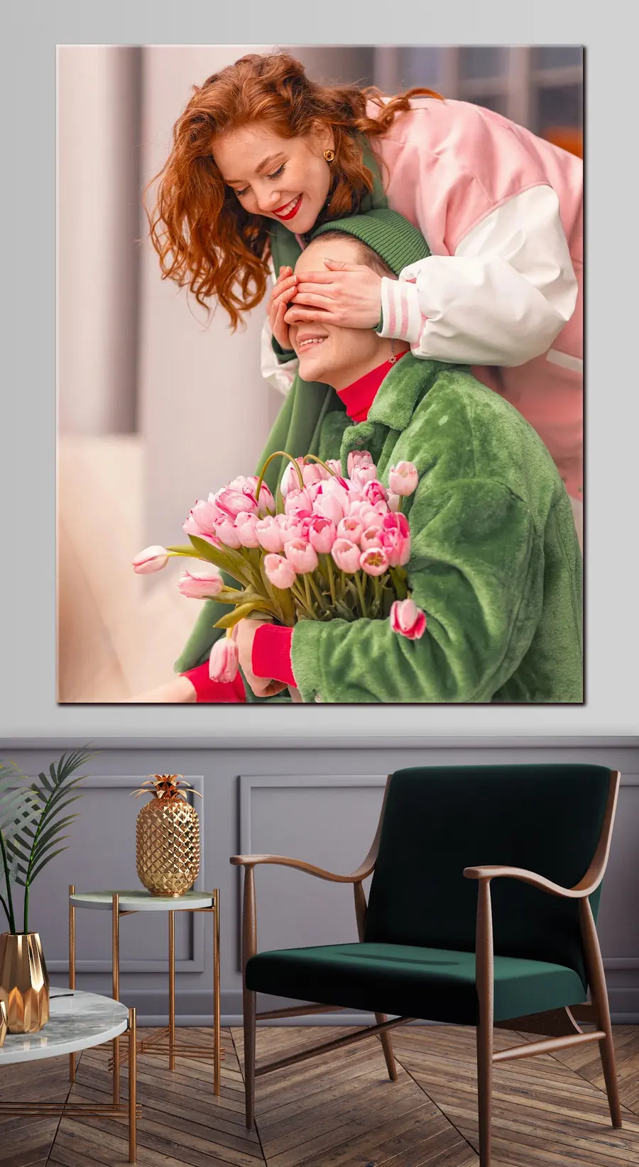 Wandbilder Blume, Lächeln und Pflanze s33279