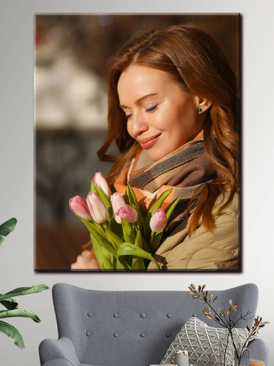 Wandbilder Blume, Lächeln und Pflanze s33282