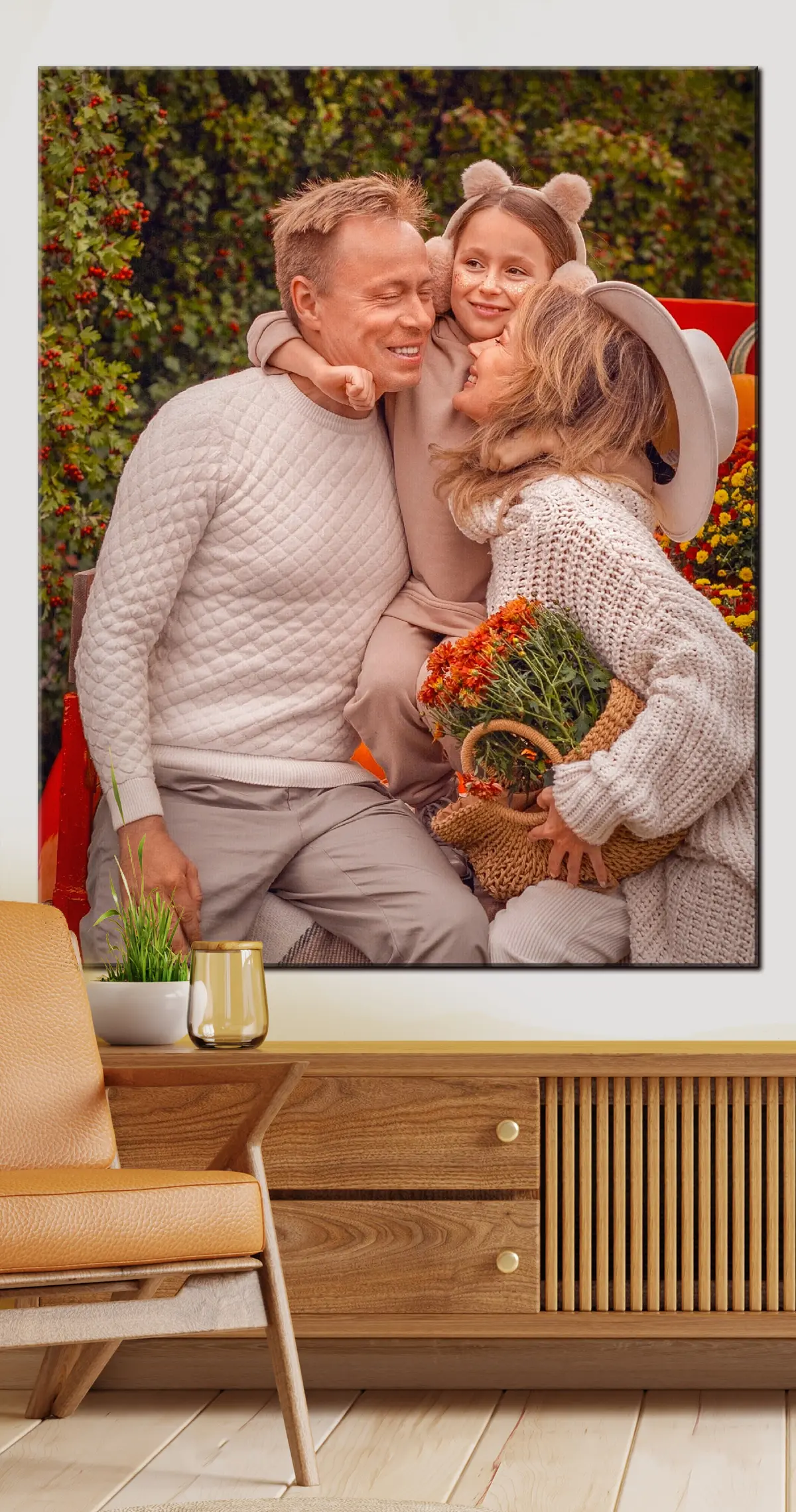 Wandbilder Lächeln, Ärmel und Gestik s33292