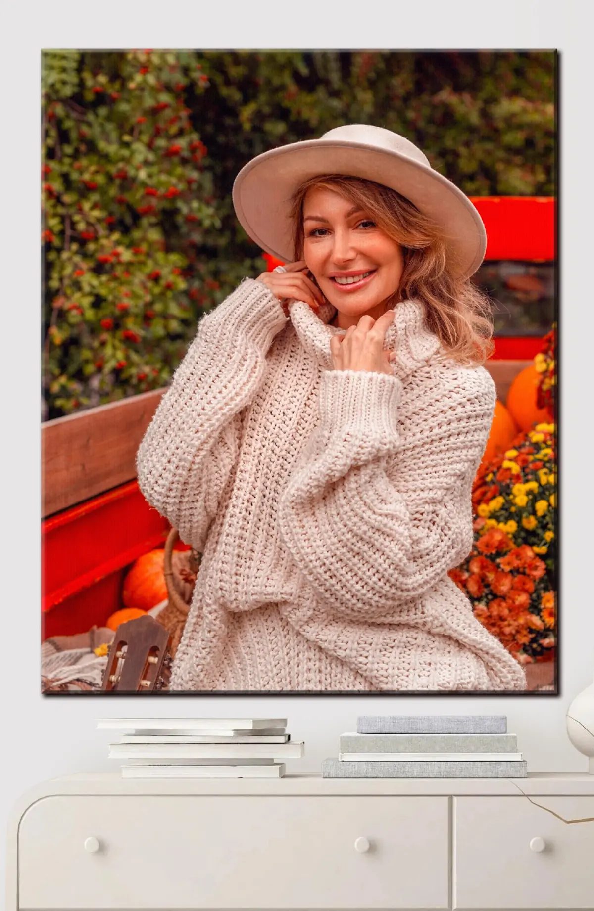 Wandbilder Lächeln, Lippen und Oberbekleidung s33293