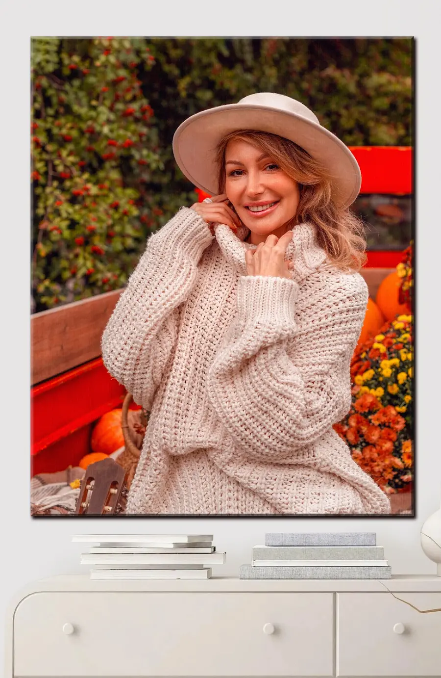 Wandbilder Lächeln, Lippen und Oberbekleidung s33293