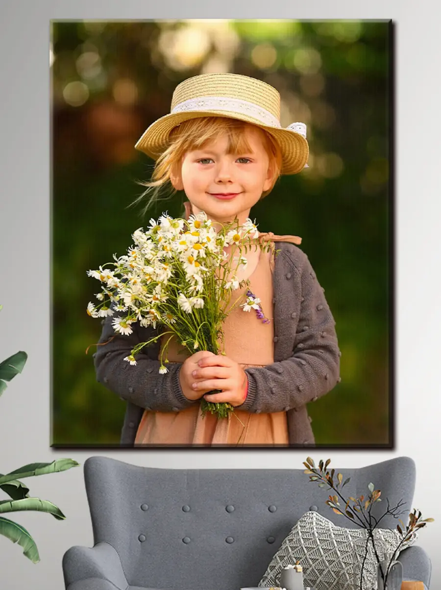 Wandbilder Blume, Pflanze und Hut s33302