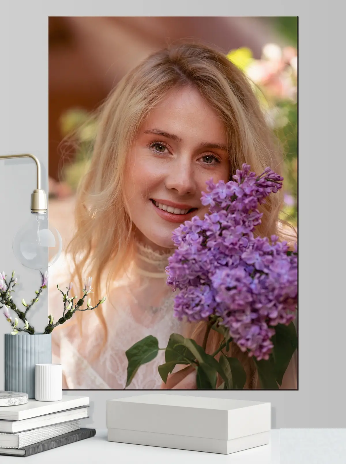 Wandbilder Lächeln, Blume und Pflanze s33306