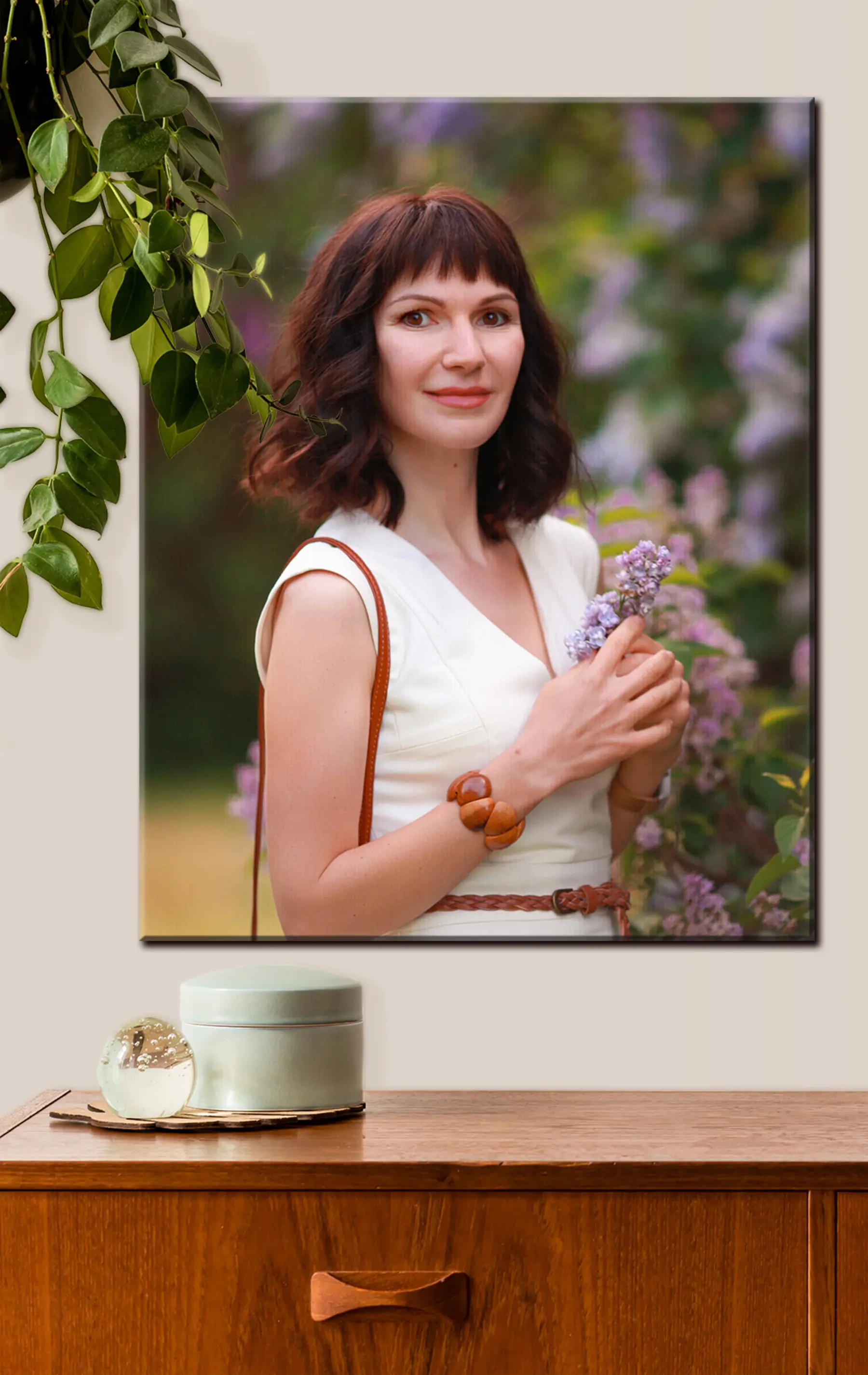 Wandbilder Lächeln, Blume und Pflanze s33312