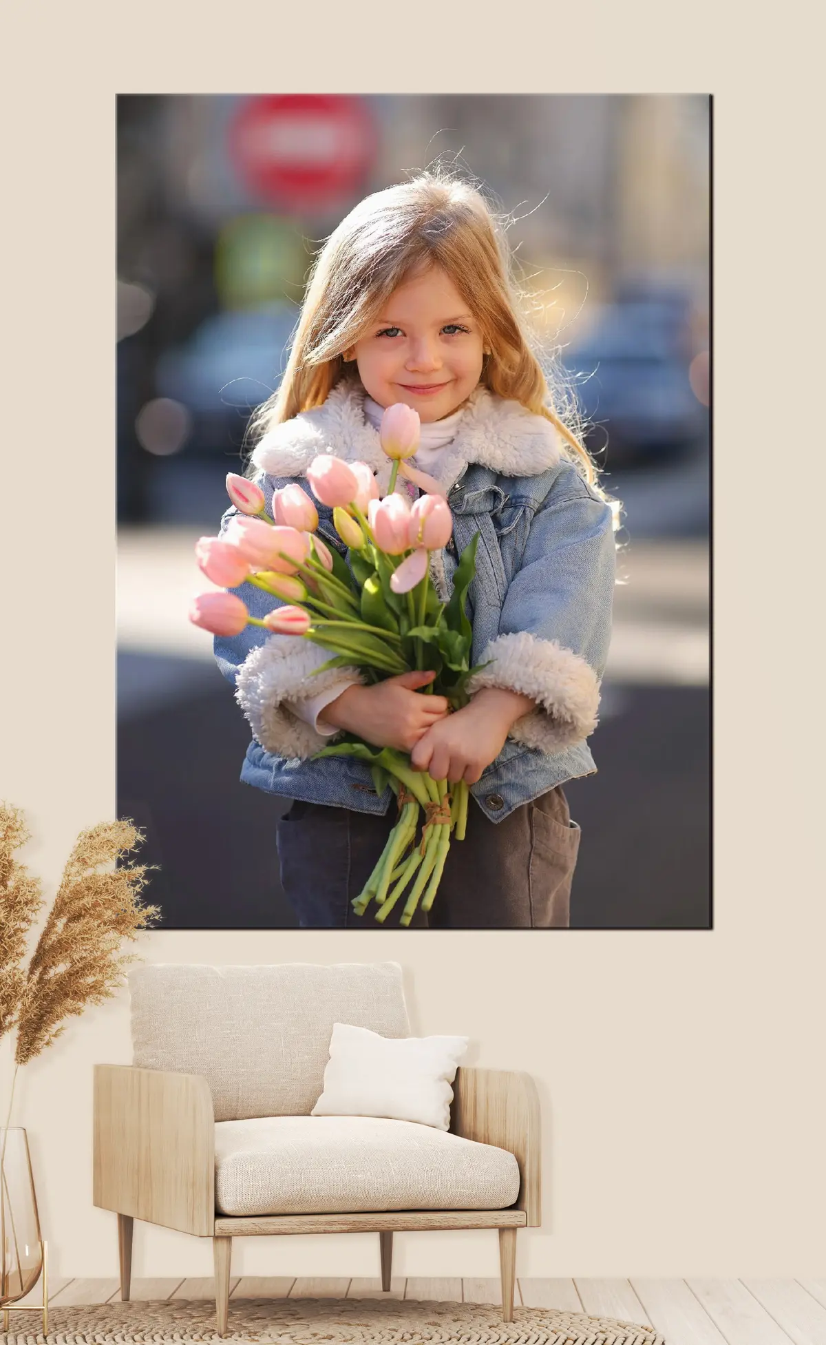 Wandbilder Blume, Lächeln und Pflanze s33323