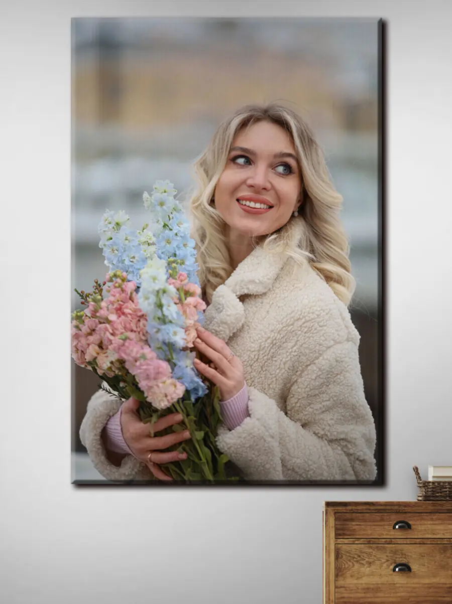 Wandbilder Lächeln, Ärmel und Gestik s33324