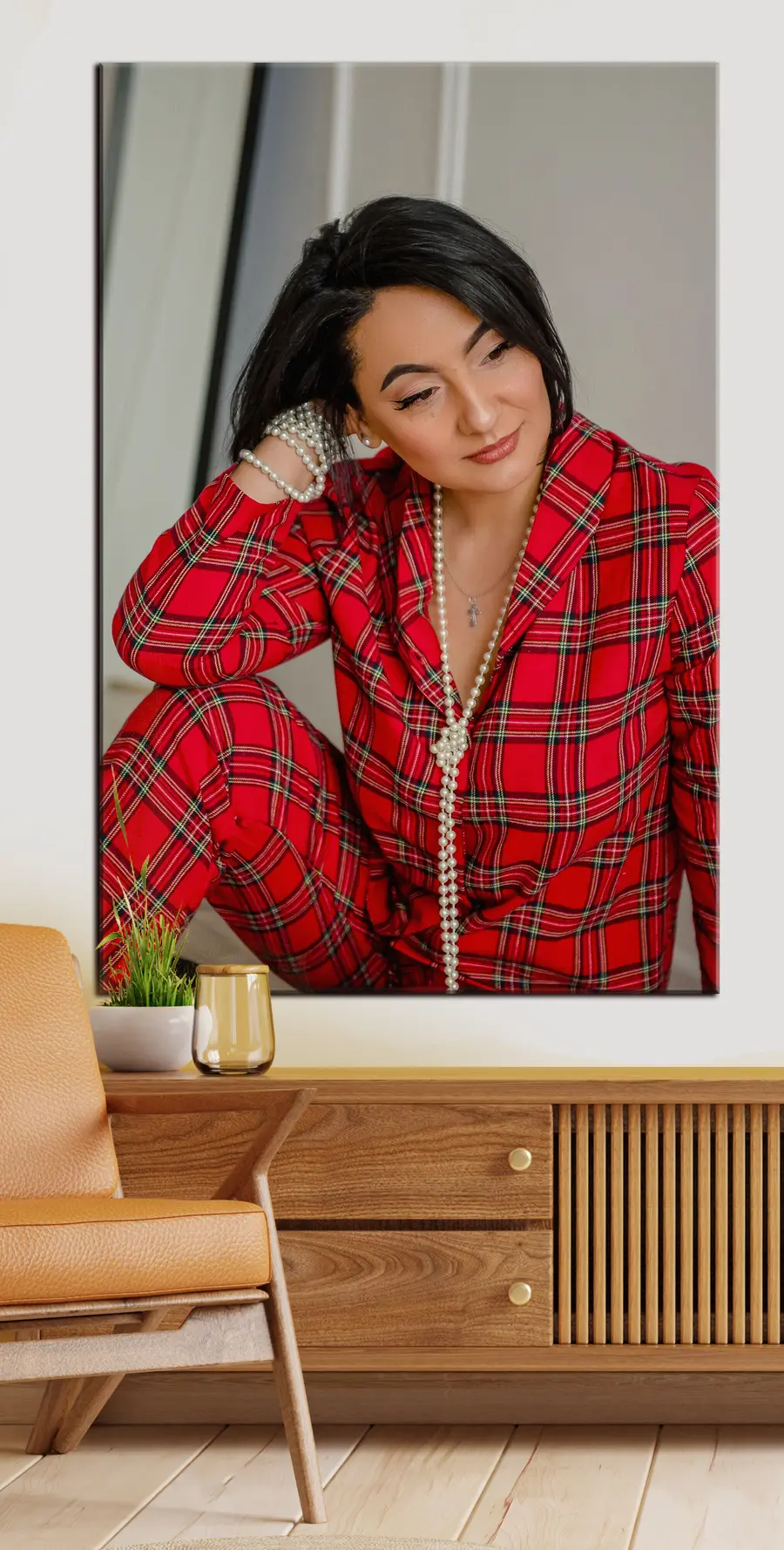 Wandbilder Oberbekleidung, Tartan und Hemd s33326