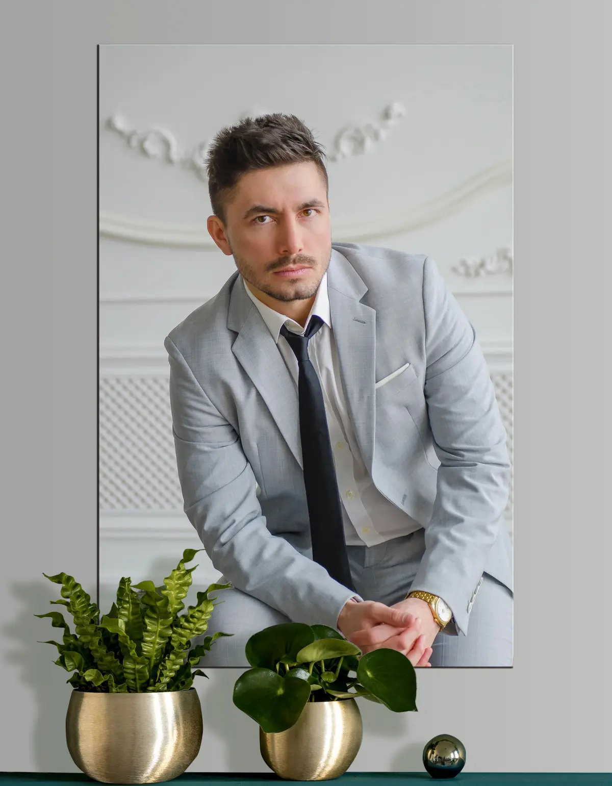 Wandbilder Hemd, Kragen und Ärmel s33334