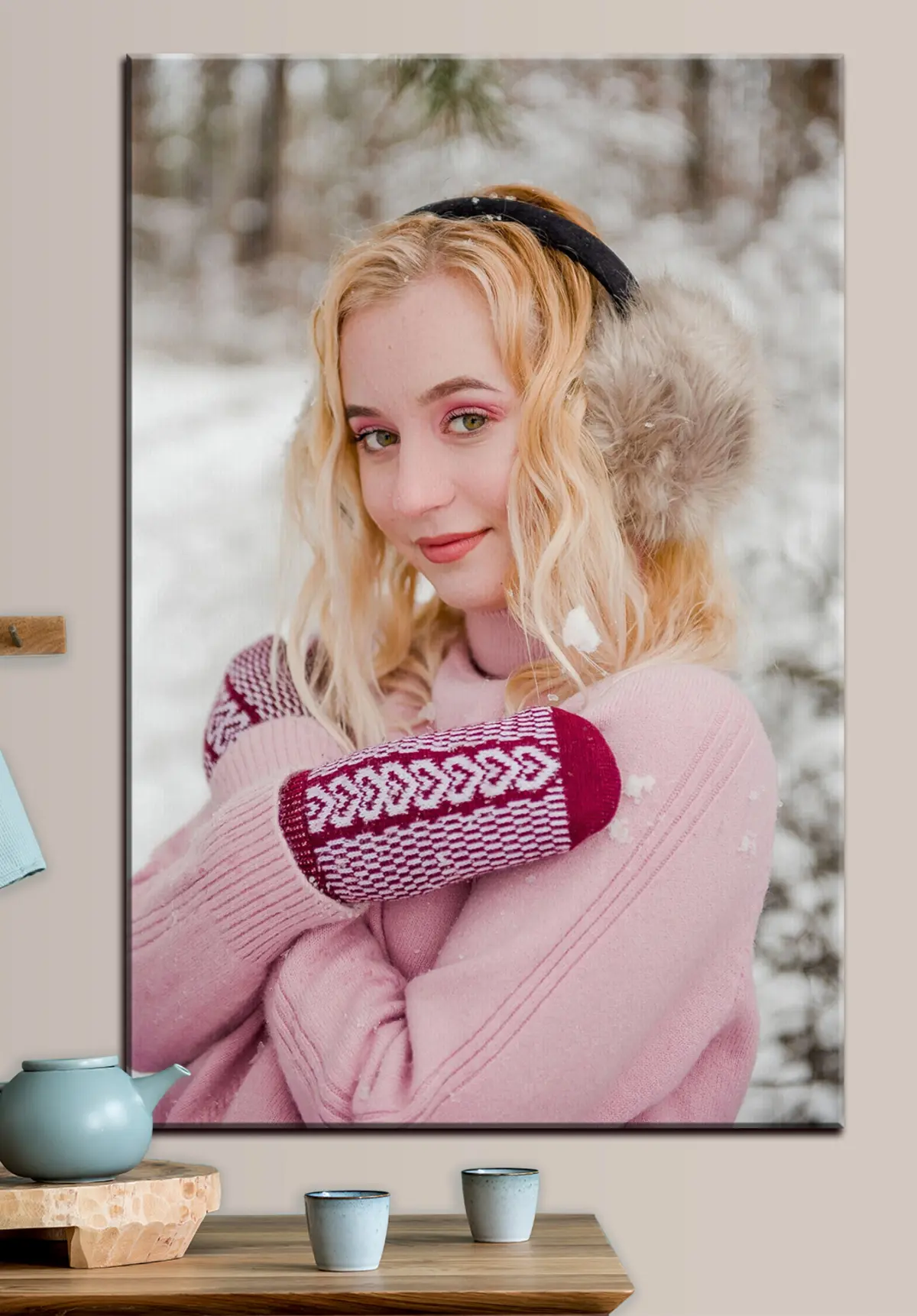 Wandbilder Wimpern, Ärmel und Lächeln s33341