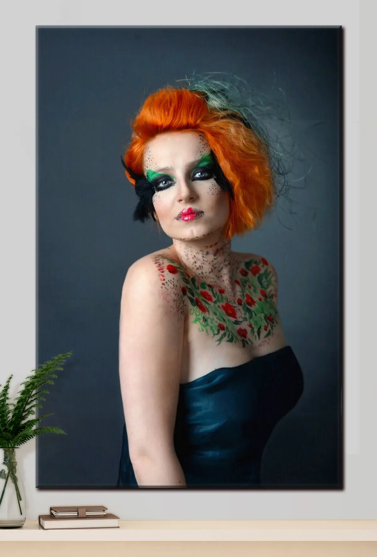 Wandbilder Haare, Kopf und Lippen s33350