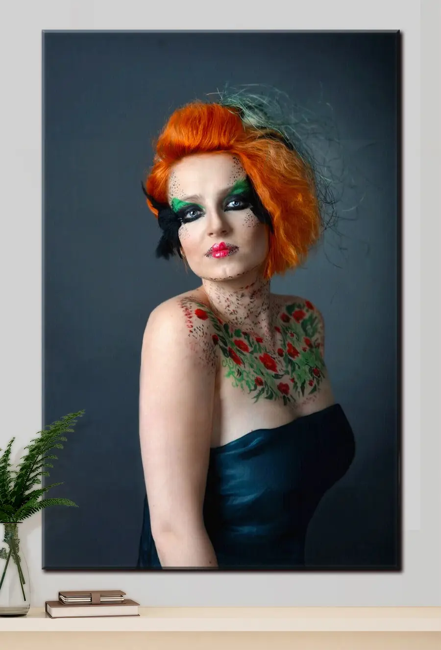 Wandbilder Haare, Kopf und Lippen s33350