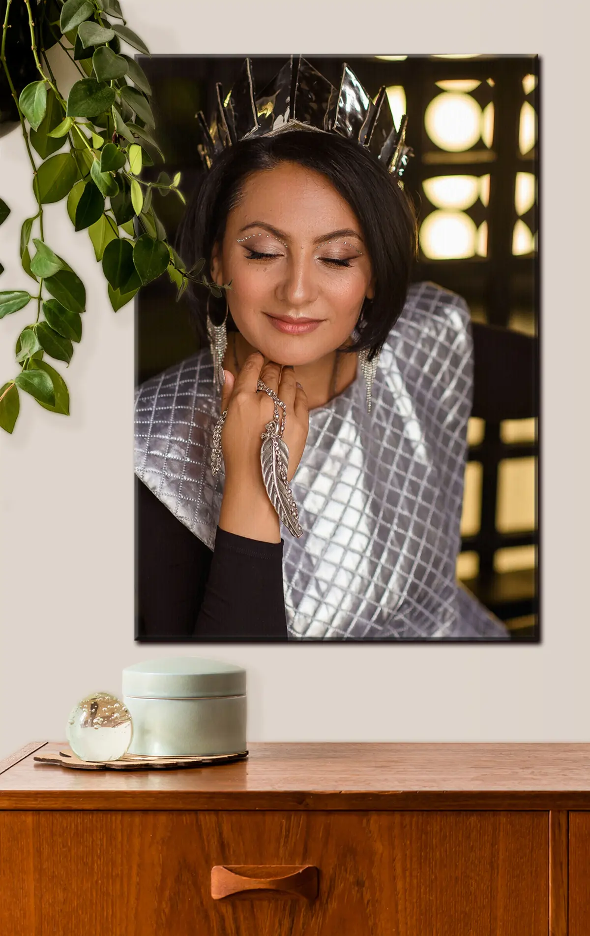 Wandbilder Haare, Lächeln und Wimpern s33352