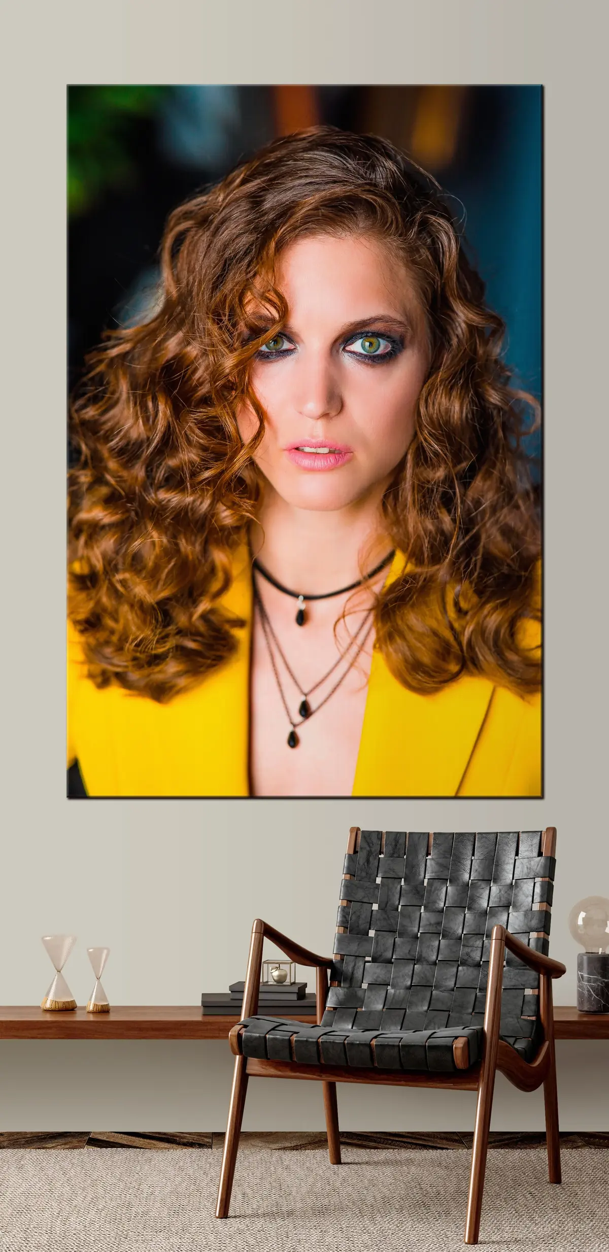 Wandbilder Haar, Wange und Lippe s33356